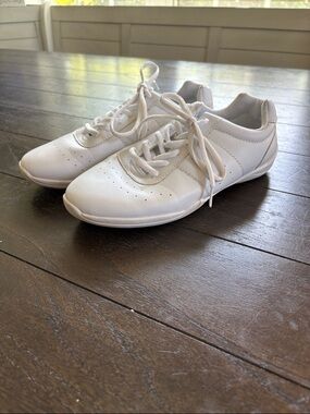 White Lace-Up Cheer Shoes